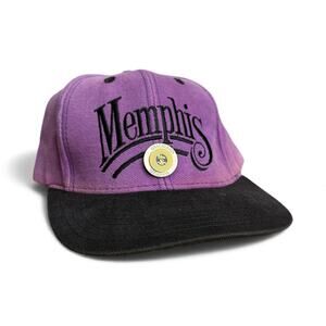 Vintage Memphis Tennessee Strap Back Trucker Baseball Hat Cap Graceland Pin